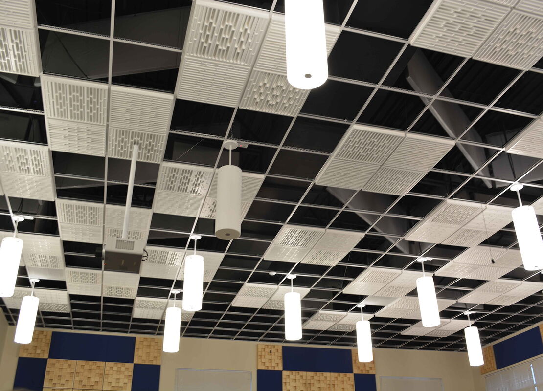 Geometric Uniform Diffuser Drop Ceiling Tile